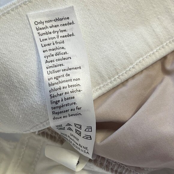 SPANX EveryWear Ankle Skinny Jeans Women's Size Medium Shapewear White Stretch - Picture 10 of 15